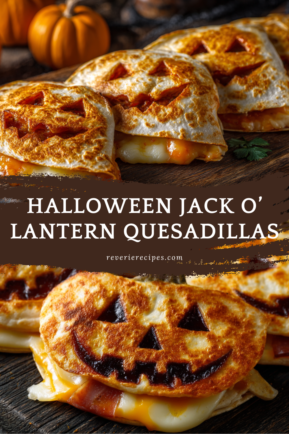 Halloween Jack o’ Lantern Quesadillas