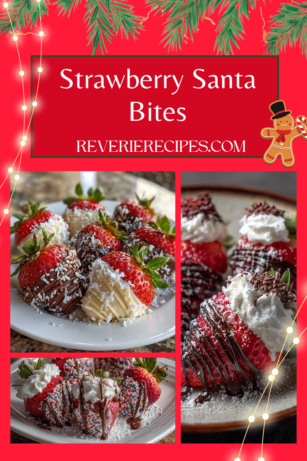 Strawberry Santa Bites