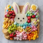 Easter Snack Board featuring a bunny-themed grazing platter for festive celebrations.